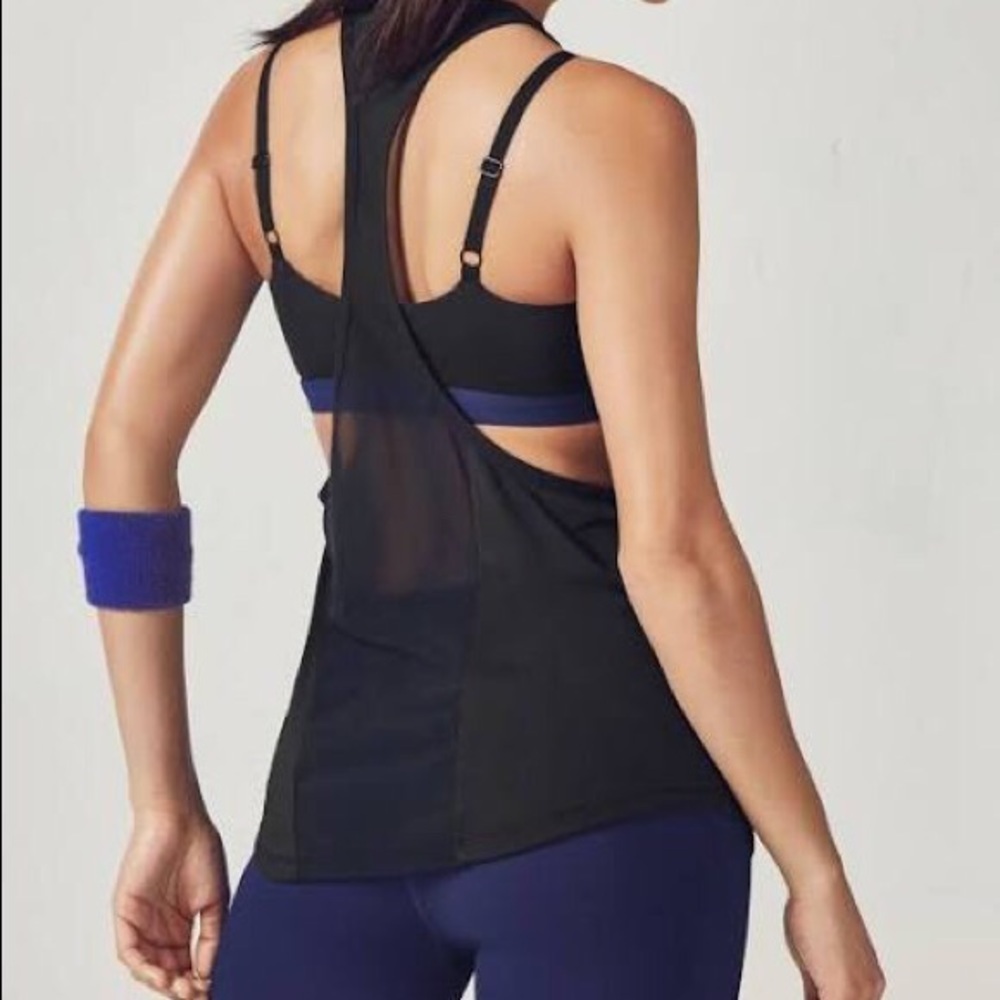 Fabletics Hayden Mesh Racerback Blue Tank - Picture 7 of 7